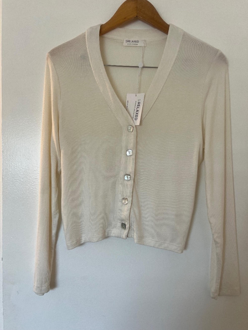 Women Cream LA Relaxed Top